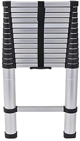 CLSDRZC Scala Telescopica 8m/ 7m/ 6m/ 5m/ 4m/ / 2m/ 1m di Altezza, Scaletta Telescopica Estensibile in Alluminio per Uso Domestico, Soffitta, Lavoro all'aperto, Carico 150kg