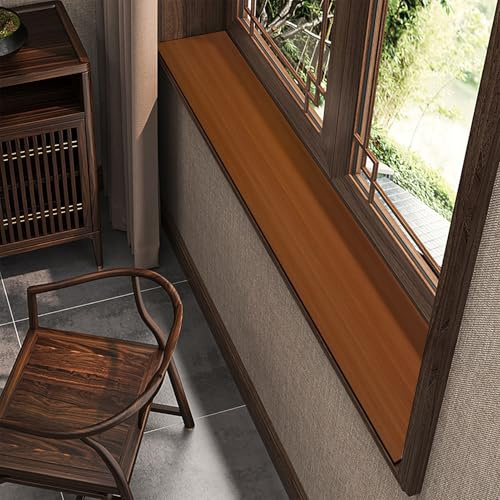 Tappetino in PVC per Davanzale 10-40 cm, Tappeto Antiscivolo Impermeabile per Davanzale Balcone Finestra a Bovindo Armadio, Copri Cuscino Protezione Tagliabile per Davanzali(B,180x20cm(70.9x7.9in))