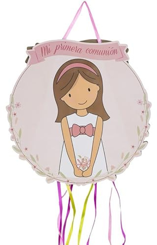 ROCKING GIFTS Piñata Plegable Comunión Papel, Piñata Fiesta Comunión, Decoración De Papel 49x40 cm, para Celebraciones