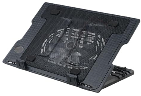 MEIZHITU Soporte Refrigeración Base De Refrigeración For Portátiles Gaming con 1 Ventilador Y Ángulo Ajustable Accesorios para Portátiles