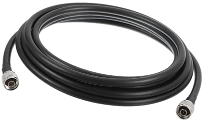 Coaxial Cables， 1Pcs 15FT Cables 400 Type N Male to Low Loss Cable Extension Jumper for Cell Phone Signal Booster,Amplifier,Antennas,SWR Met Black(14.7FT)