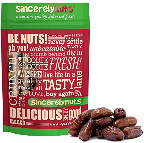 Sincerely Nuts No Sugar Added Pitted Dried Dates, 2lb - Whole Fresh Unsweetened Dry Date Pieces - Natural Non Sugared Dates for Mixed Fruits, Bread & Smoothies - Vegan, Kosher & Gluten Free Snack