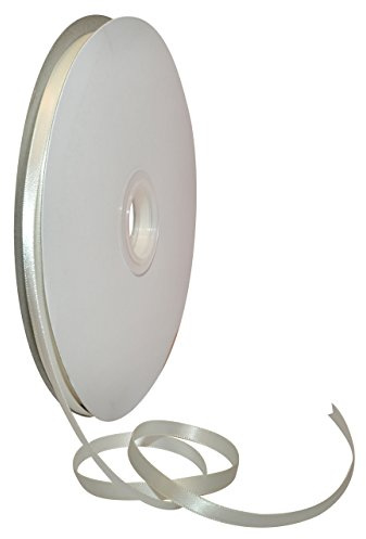 Morex Ribbon Double Face Satin Ribbon 1/4 X 100 YD Antique White Ribbon for Gift Wrapping, Birthday Gift Cards, Satin Dress for Women, Silk Ribbons for Crafts, Wedding Gifts for Couple