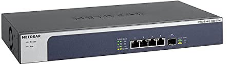 NETGEAR Commutateur Non géré Ethernet Multi-gigabit 5 Ports 10G (XS505M) - avec 1 x 10G SFP+, Ordinateur de Bureau/Rack et Protection à Vie limitée ProSAFE