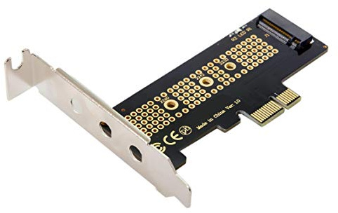 Chenyang M.2 NVMe su PCIe 3.0 X1 Adattatore NVMe/AHCI SSD su adattatore di espansione PCI Express con supporto per slot da 8 cm/12 cm