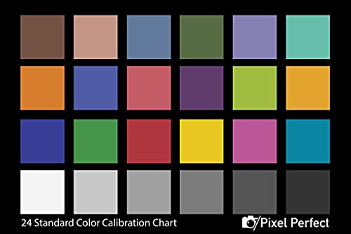 Pixel Perfect Camera Color Correction Card - 5 x 7 for Photo and Video - Reference Tool Grey Card Target White Balance Exposure Temperature Color Calibration Chart (2-Pack)