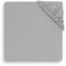 Jollein Jersey Spannbettlaken Little Lemonade, 140 cm Länge x 70 cm Breite/150 cm Länge x 75 cm Breite, Soft Grau