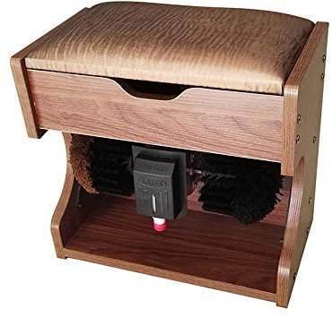 QHYXT Lucidascarpe, Lucidascarpe Automatica Lucidascarpe e Lucidascarpe con Scatola di Immagazzinaggio Macchina con Scatola di Immagazzinaggio Lucidascarpe Elettrico (E)