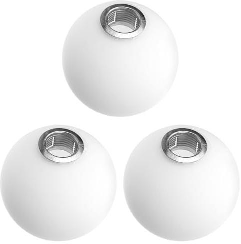 OSALADI 3pcs Glass Globe Lampshade Globe Lamp Shade Cover Pendant Lampshade Glass Light Cover G9 Replacement Shades for Ceiling Lights