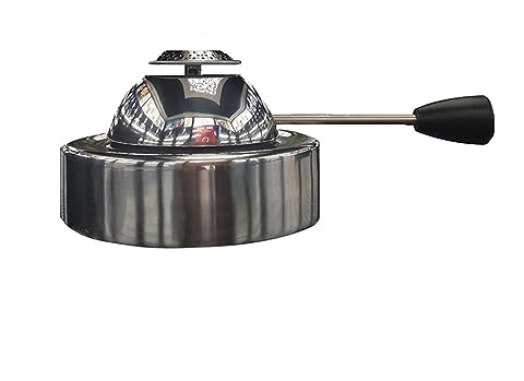 Mini brûleur à gaz butane de cuisinière portative d'acier inoxydable, cuisinière gonflable extérieure cuisinière à gaz cuisinière à gaz cuisinière à pique-nique portative (D)