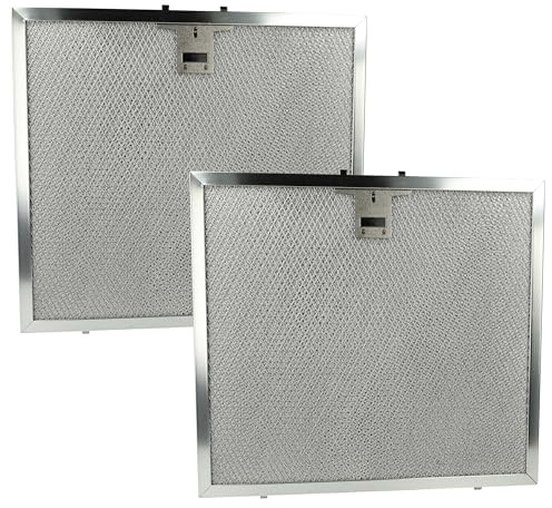 vhbw 2X Filter Metallfettfilter kompatibel mit Miele DA 424 V, DA424EXT (2004-2006) Dunstabzugshaube - 28,4 x 31,5 x 0,9 cm, Edelstahl