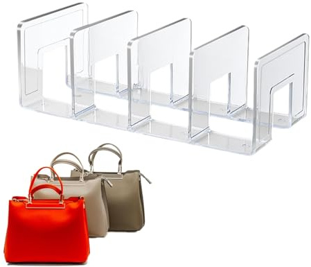 Yonuaret Transparente Acryl Regaltrenner Handtaschen Aufbewahrung Schrankregaltrenner Und Organizer Transparenter Schrank Organizer Für Schlafzimmer Schränke Bücherregal Küchenschrank