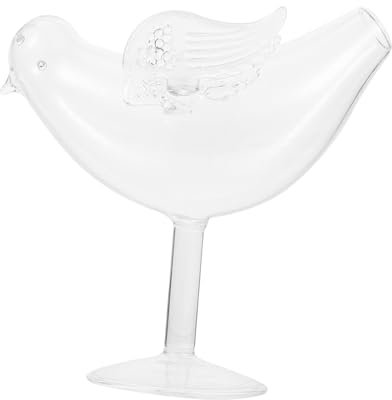 CIYODO Kreative Vogel Cocktailbecher Weinbecher Glas Dekorative Glas Ware Flügel Design Becher Für Zuhause Restaurant Bier Rotwein Cocktail