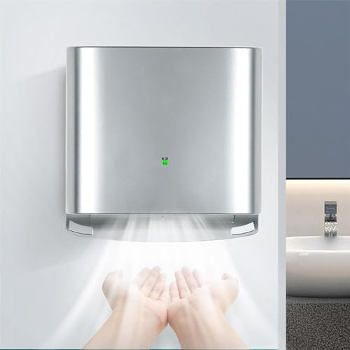 Asciugamani per servizi igienici commerciali, asciugamani a induzione automatica, asciugamani elettrico a risparmio energetico ad alta velocità da 1250 W, macchina per asciugatura ad aria calda a pa