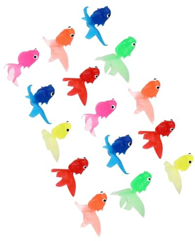 Alasum 15pièces Poissons Artificiels Décoratifs pour Aquarium Ornements Vifs Couleurs Mélangées Décoration Réaliste pour Réservoir à Poissons