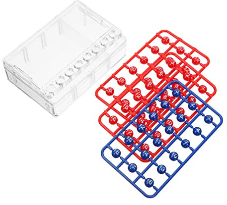 KONTONTY 1 Satz Analoge Nummernauswahl Lotto willkürlich Bingo-Spielautomat glücklicher Pflücker Besonders Silvester gastgeschenk The Race zocken Lotteriemaschine Spiele Plastik