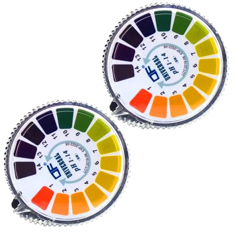 2 Rollen PH-Teststreifen,Säure Basen,Universelle PH-Testpapier,PH-Wert,PH Test,Messen,Messstreifen,Fruchtwasser,Papier, Indikator, Streifen PH-Teststreifen Rolle, Ph-Messung Vollbereich 0-14