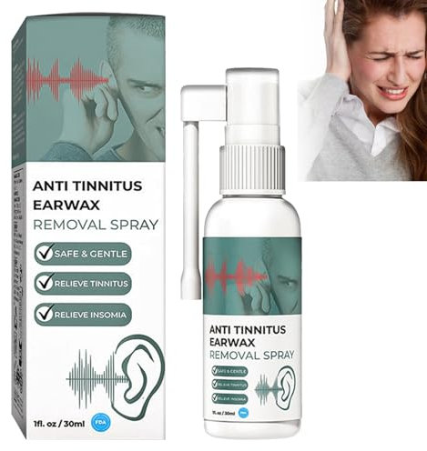 Acouphènes Spray Nettoyant pour Cérumen,Spray pour Soulager les Acouphènes,Spray Anti-Acouphènes pour le dos de Oreille,Spray Anti-Acouphènes Oreille,Soulagement des Acouphènes Auriculaires,30ML