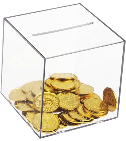 Gadpiparty Transparente Spardose Aus Robustem Sichere Geldaufbewahrung Für Bargeld Und Münzen Modernes Design Spargewohnheiten
