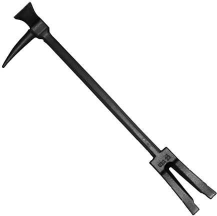 COUNCIL TOOL Halligan Bar - 24 in Black Forced Entry Tool with One Piece Steel Design & Key-In-Knob Fork Gap - HAL1P24 BLACK
