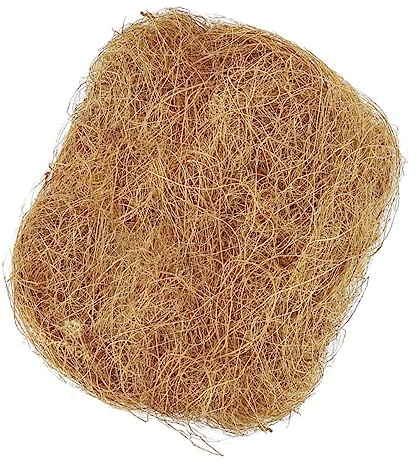 Hemobllo Tapis Soie De Palmier Tapis Fibre Naturelle Respirante pour Animaux De Compagnie Marron (500g)