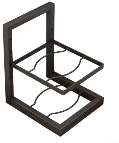 Organizador de sartenes que ahorra espacio, almacenamiento resistente debajo del fregadero para sartenes, sartenes y organización de utensilios de cocina (A)