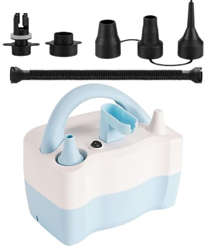 Elektrische Luftballonpumpe – Werkzeug 550 W mit 5 Düsen | Maschine zum Aufblasen von Luftballons – für Schwimmer, Matratzen, Partys, Abschlussfeier, Hochzeit, Firmenveranstaltung, Hochzeitsdusche
