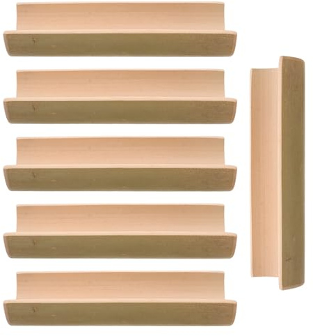UKCOCO Beccuccio per Fontana in bambù 6 Pezzi, Ugello di Ricambio per Fontane da Giardino e Piccoli Stagni, Accessori per Giochi d'Acqua Esterni Cascata Naturale in bambù per Patio