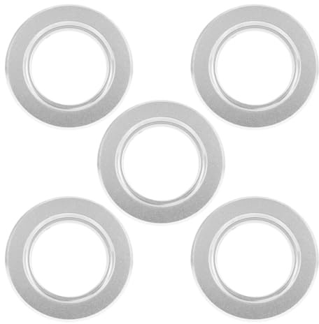 Toyvian Anillos Antimordeduras para Cajas de Cría de Pájaros, Protector Metálico de 55 Mm, Pack 5 Unidades, Accesorio Seguro para Nidos y Jaulas de Aves, Adecuado para Suministros de Aves