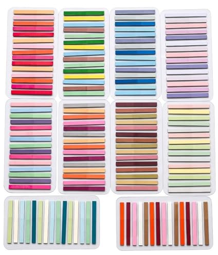 Lahkvor 3000 Marque-Page Adhésifs (10 Blocs), Bandes de Surlignage Transparentes et Colorées, Index Fin pour Marquer les Textes, Notes Autocollantes pour Bureau, École et Organisation de Livres