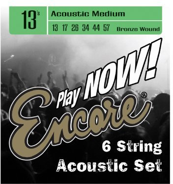 Encore EWS13 Medium Western Guitar String Set