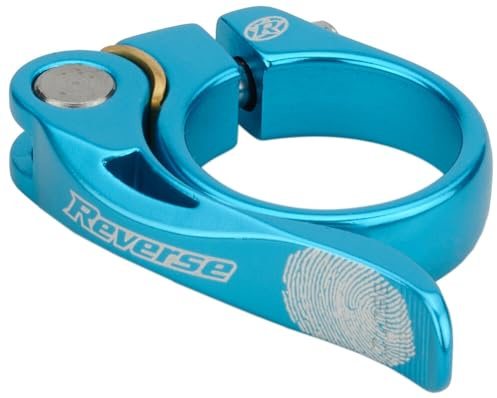 Reverse Long Life Sattelklemme mit Schnellspanner 34.9mm hell blau