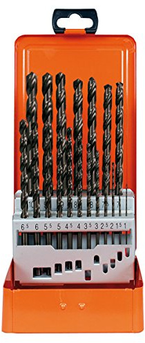 Projahn 60831 HSS-G DIN Spiralbohrer-Sätze, Durchmesser 1-10 mm, 19 Teile