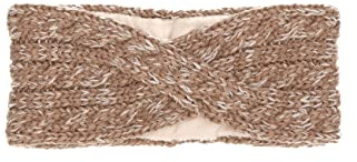 Sterntaler Baby Mädchen Stirnband Baby Melange Winter-Stirnband - Baby Stirnband, Kopfband Baby - gefüttert mit Microfleece - braun, 49