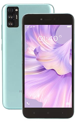 Olåst Android-smartphone, 5,5 Tums HD-mobiltelefon, RAM 2 GB ROM 16 GB för Android-smartphone, 4G LTE Dual Cards Dual Standby Ultra Thin Cellphone(Grön)