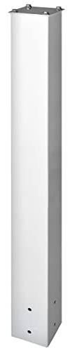 Mail Boss 7125 In-Ground Mounting Post, Alpine White Mailbox