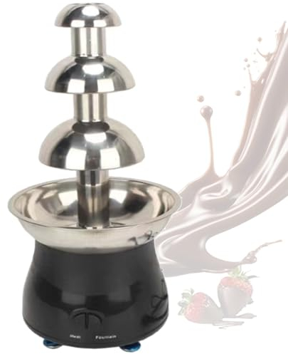 Chocolate Fountain Machine,Electric Melting Machine,Stainless Steel Chocolate Hot Pot Fountain,3-Layer Chocolate Fountain, Chocolate Melting Tower,Suitable for Family Gatherings and Parties