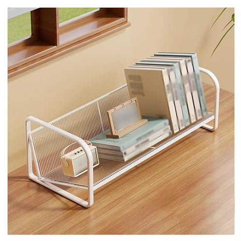 Generisch Desktop-Akten-Organizer, Desktop-Organizer for Bücher und Zeitschriften, freistehendes Bücherregal zur Aufbewahrung von Präsentationsständern for Zuhause und Büro(L)