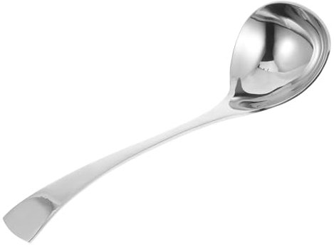 Amosfun 2 Piezas Cucharón de Sopa de Acero Inoxidable, Cucharón para Salsas, Utensilio de Cocina Versátil para Servir Sopas, Salsas y Jugos en Casa o Restaurantes