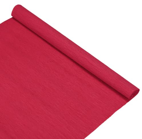 M METERXITY Crepe Paper 8.2ft x 20in/250 x 50cm Red