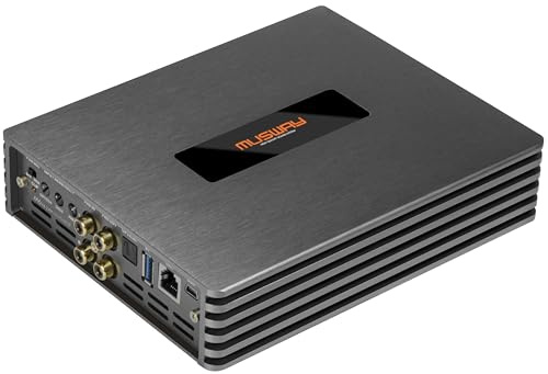 MUSWAY M6v4-24V-512K - Amplificatore digitale a 6 canali con DSP a 8 canali, con cablaggio ISO 2,5 m, versione 24 V, adatto per camion/camion