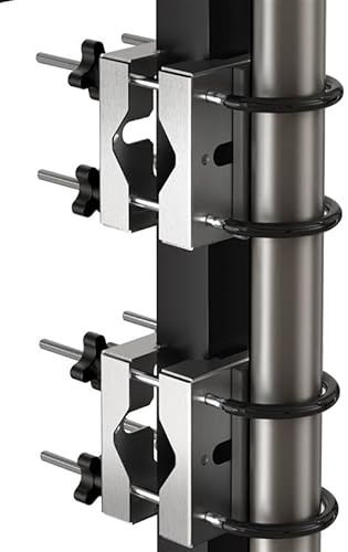 4happy Sonnenschirmhalter Balkongeländer SunnyEasy, 2er Set - Flexible Edelstahl Sonnenschirm Halterung Balkon - Schirmhalterung Balkongeländer ersetzt Sonnenschirmständer Balkon