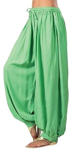 Sexiga läderleggings enfärgad ledig lös yogabyxor byxor dam skulpterande leggings, Färg: grön, XL