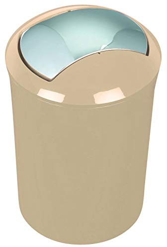 Spirella Design kosmetisk hink 10,16876 Sydney med svänglock 5 liter (Ø x H): 19 x 30 cm beige