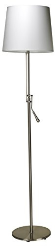 Unilux 400032380 Inclinéa LED-golvlampa, stål/tyg