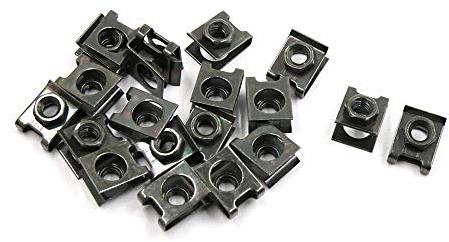 sourcing map 20Stk 5mm Dia Bronzeton Metall U-Typ Kennzeichenschrauben Basisklemme DE de