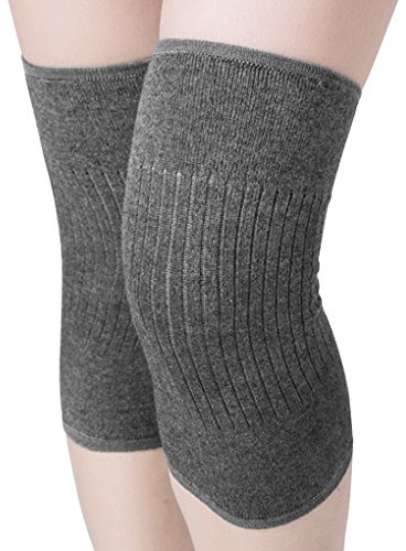JIAHG Elastische Kniebandage Knieschoner Therapie Kniewärmer Winter Thermo Knieschützer Knieorthese Warme Knie Kniemanschette für Damen und Herren