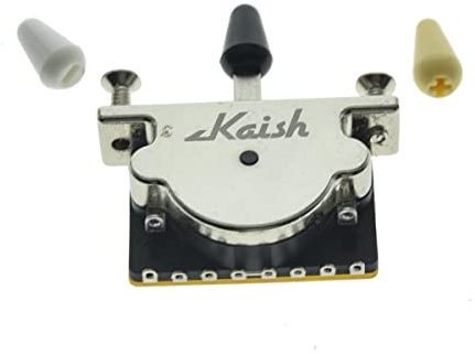Heavy Duty 5 Way Guitar Pickup Lever Switch Guitar Pickup Selector Switch for Strat Tele with 3 Plastic Tips