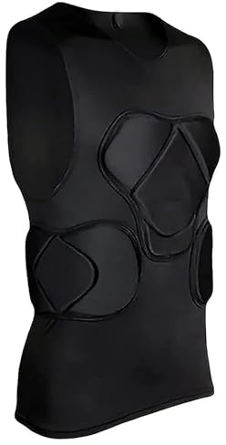 Men's Goalkeeper Padded Football Protective Gear Set Training Vest for Soccer Rugby Basketball Paintball Rib Protector Vest