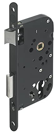 Yale - Cerradura de empotrar con Agujero de Cilindro, Eje 50 mm, Maletero de 148 mm, Y60R-A50/N, Perno Reversible, Cabezal de Punta Redonda, Puerta de Entrada, de Servicio, Locales sensibles, Color